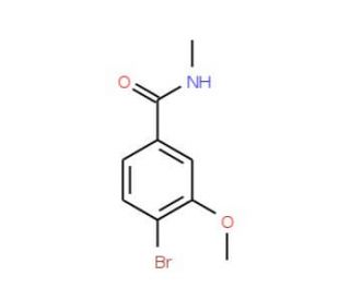 N-Methyl 4-bromo-3-methoxybenzamide (CAS 1072944-34-3) - chemical structure image