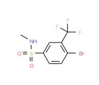 N-Methyl 4-bromo-3-trifluoromethylbenzenesulfonamide (CAS 1020253-01-3) - chemical structure image