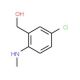 N-Methyl 4-chloro-2-hydroxymethylaniline (CAS 951883-91-3) - chemical structure image