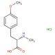 N-Methyl-4-methoxy-L-phenylalanine hydrochloride (CAS 52939-33-0) - chemical structure image