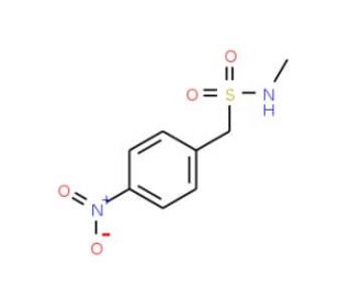 N-Methyl-4-nitro-&alpha;-toluenesulfonamide (CAS 85952-29-0) - chemical structure image