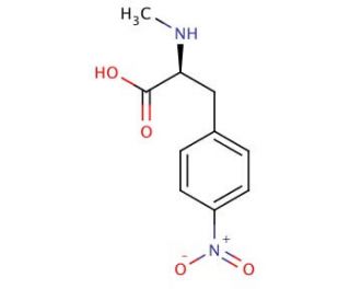 N-Methyl-4-nitro-L-phenylalanine (CAS 70663-55-7) - chemical structure image