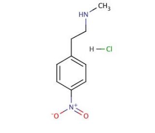 N-Methyl-4-nitrophenethylamine hydrochloride (CAS 166943-39-1) - chemical structure image