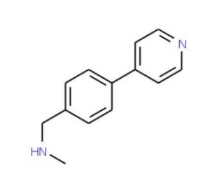 N-Methyl-4-(pyridin-4-yl)benzylamine (CAS 852180-64-4) - chemical structure image