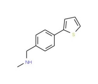 N-Methyl-4-(thien-2-yl)benzylamine (CAS 850375-04-1) - chemical structure image