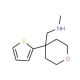 N-Methyl-(4-thien-2-yltetrahydro-2H-pyran-4-yl)methylamine (CAS 916790-87-9) - chemical structure image