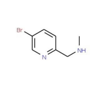 N-Methyl-(5-bromopyrid-2-yl)methylamine (CAS 915707-70-9) - chemical structure image