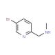 N-Methyl-(5-bromopyrid-2-yl)methylamine (CAS 915707-70-9) - chemical structure image