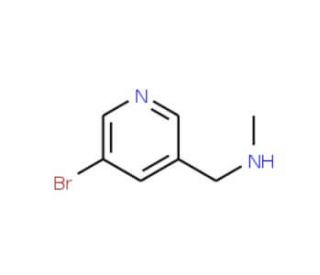 N-Methyl-(5-bromopyrid-3-yl)methylamine (CAS 73335-64-5) - chemical structure image