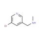 N-Methyl-(5-bromopyrid-3-yl)methylamine (CAS 73335-64-5) - chemical structure image