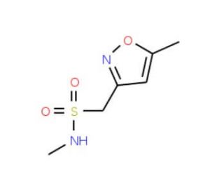 N-methyl(5-methyl-1,2-oxazol-3-yl)methanesulfonamide - chemical structure image