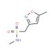 N-methyl(5-methyl-1,2-oxazol-3-yl)methanesulfonamide - chemical structure image