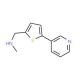 N-Methyl-[5-(pyridin-3-yl)thiophen-2-yl]methylamine (CAS 837376-49-5) - chemical structure image