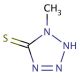 N-Methyl-5-tetrazolethiol (CAS 13183-79-4) - chemical structure image