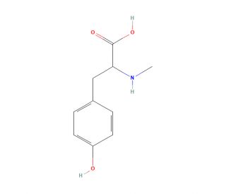 N-Methyl-DL-tyrosine hydrochloride (CAS 19897-63-3) - chemical structure image