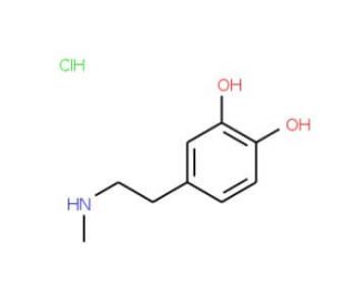 N-Methyl dopamine hydrochloride (CAS 62-32-8) - chemical structure image