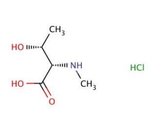 N-Methyl-L-threonine hydrochloride (CAS 2812-28-4) - chemical structure image
