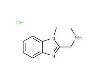 N-Methyl-N-[(1-methyl-1H-benzimidazol-2-yl)-methyl]amine hydrochloride - chemical structure image