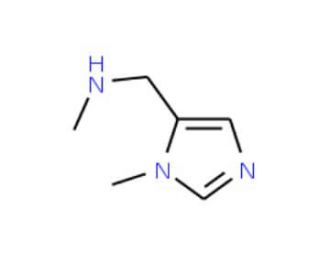 N-Methyl-N-[(1-methyl-1H-imidazol-5-yl)methyl]amine (CAS 384821-19-6) - chemical structure image