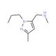 N-Methyl-N-[(3-methyl-1-propyl-1H-pyrazol-5-yl)-methyl]amine (CAS 956208-04-1) - chemical structure image