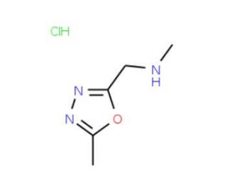 N-Methyl-N-[(5-methyl-1,3,4-oxadiazol-2-yl)methyl]amine hydrochloride - chemical structure image