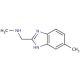 N-Methyl-N-[(6-methyl-1H-benzimidazol-2-yl)methyl]amine (CAS 887571-32-6) - chemical structure image