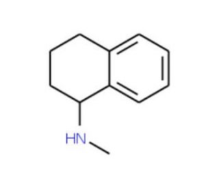 N-methyl-N-1,2,3,4-tetrahydronaphthalen-1-ylamine (CAS 064037-95-2) - chemical structure image