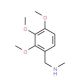 N-methyl-N-(2,3,4-trimethoxybenzyl)amine - chemical structure image