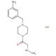 N-methyl-N-{2-[4-(3-methylbenzyl)piperazin-1-yl]-2-oxoethyl}amine hydrochloride - chemical structure image