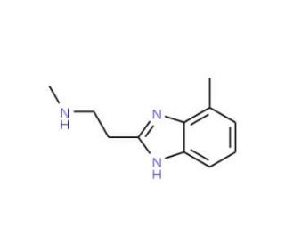 N-Methyl-N-[2-(4-methyl-1H-benzimidazol-2-yl)-ethyl]amine - chemical structure image