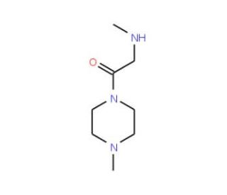 N-Methyl-N-[2-(4-methylpiperazin-1-yl)-2-oxoethyl]amine (CAS 166187-00-4) - chemical structure image