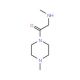 N-Methyl-N-[2-(4-methylpiperazin-1-yl)-2-oxoethyl]amine (CAS 166187-00-4) - chemical structure image