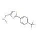 N-Methyl-N-{2-[4-(trifluoromethyl)phenyl]-1,3-thiazol-4-yl}methylamine (CAS 857284-26-5) - chemical structure image