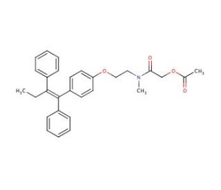 N-Methyl-N-(2-acetoxyacetyl)tamoxifen (CAS 1076198-47-4) - chemical structure image