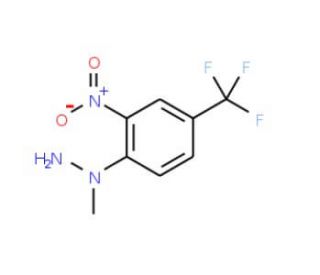 N-Methyl-N-[2-nitro-4-(trifluoromethyl)phenyl]hydrazine (CAS 120940-43-4) - chemical structure image