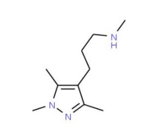 N-Methyl-N-[3-(1,3,5-trimethyl-1H-pyrazol-4-yl)-propyl]amine (CAS 1019130-43-8) - chemical structure image