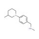 N-Methyl-N-[4-(3-methylpiperidin-1-yl)benzyl]amine - chemical structure image