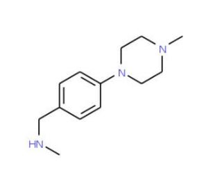 N-Methyl-N-[4-(4-methylpiperazin-1-yl)benzyl]amine - chemical structure image