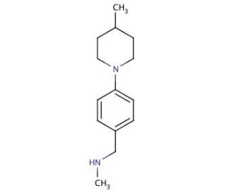 N-Methyl-N-[4-(4-methylpiperidin-1-yl)benzyl]amine - chemical structure image
