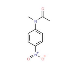N-Methyl-N-(4-nitrophenyl)acetamide (CAS 121-95-9) - chemical structure image