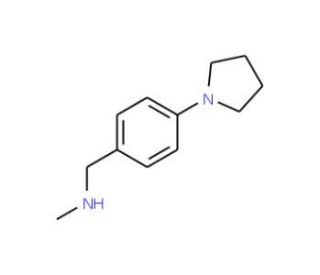 N-methyl-N-(4-pyrrolidin-1-ylbenzyl)amine (CAS 823188-79-0) - chemical structure image