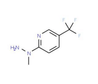 N-Methyl-N-[5-(trifluoromethyl)pyridin-2-yl]hydrazine (CAS 163620-24-4) - chemical structure image