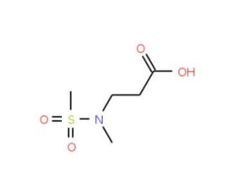 N-methyl-N-(methylsulfonyl)-beta-alanine - chemical structure image