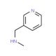 N-Methyl-N-(pyridin-3-ylmethyl)amine, 3-Picolylmethylamine (CAS 20173-04-0) - chemical structure image