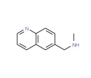 N-Methyl-N-(quinolin-6-ylmethyl)amine (CAS 179873-36-0) - chemical structure image
