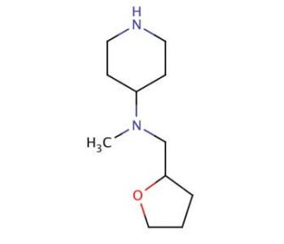 N-Methyl-N-(tetrahydrofuran-2-ylmethyl)piperidin-4-amine - chemical structure image