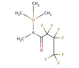 N-Methyl-N-trimethylsilylheptafluorobutyramide (CAS 53296-64-3) - chemical structure image