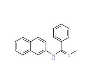 N-methyl-N&prime;-2-naphthylbenzenecarboximidamide - chemical structure image