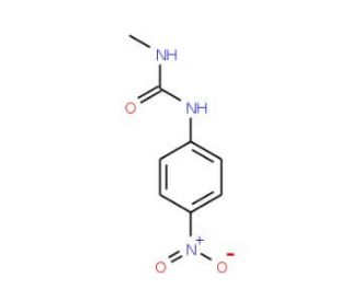 N-methyl-N&prime;-(4-nitrophenyl)urea (CAS 13866-64-3) - chemical structure image