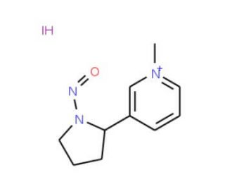 N-Methyl-N&prime;-nitrosonornicotinium Iodide (CAS 53844-48-7) - chemical structure image